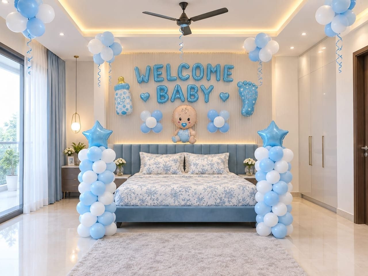 Welcome baby balloons Decorations inspiration